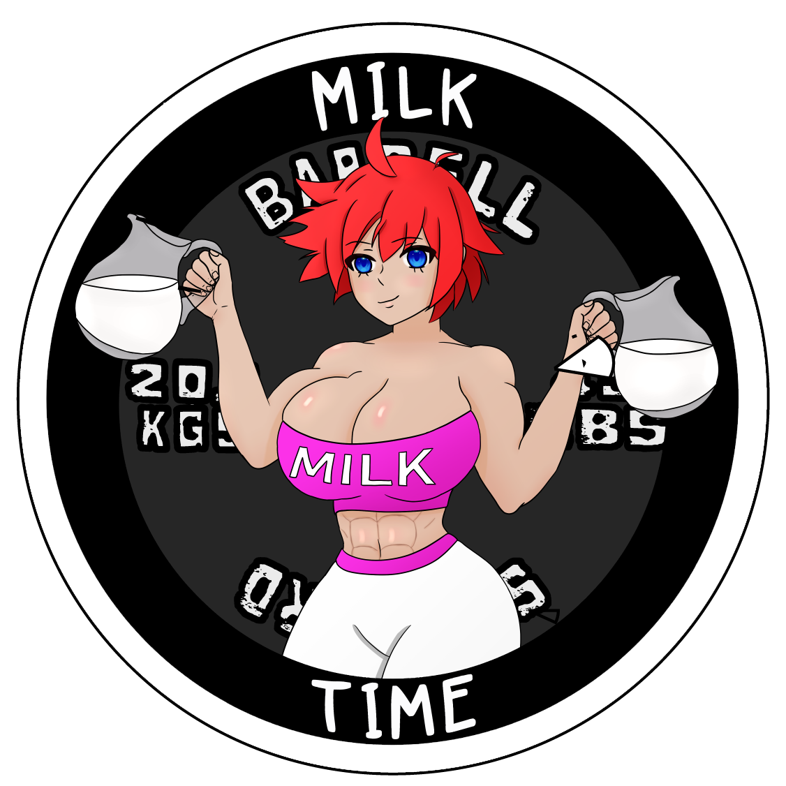 MILKER PLATE Barbells and Anime Milkers