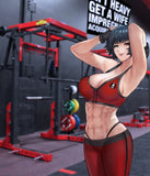 LADY IN THE GYM (STANDING)